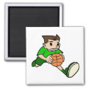 green kid basketball player
