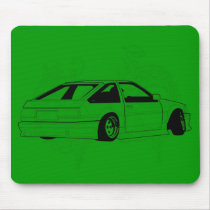 Green KIS Levin AE86 Mouse Pads
