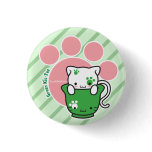 Green Kit-Tea Button (more styles)