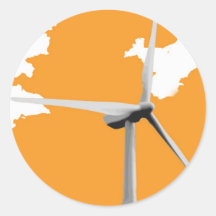 Green Knowes Wind Farm Round Stickers