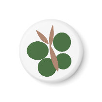 Green Kokeshi Triplet Butterfly Magnet magnets