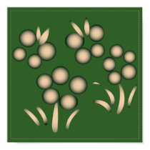 Green Kokeshi Triplet Kimono Design Poster posters