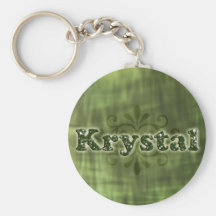Green Krystal Keychain