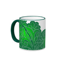 green lace_2 mugs