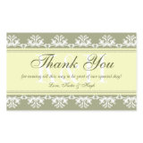Green lace border thank you out of town gift bag sticker