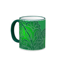 green lace mugs