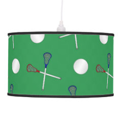Green lacrosse pattern hanging lamp