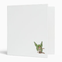 Green Lady Fairy 7 - 3D Fantasy Art - Vinyl Binder