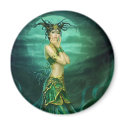 Green Lady Magnet by GoldenAurora85 Green Lady Magnet
