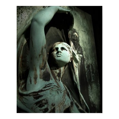 Green Lady Print by newenglandoddities