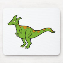 Green Lambeosaurus Mousepads