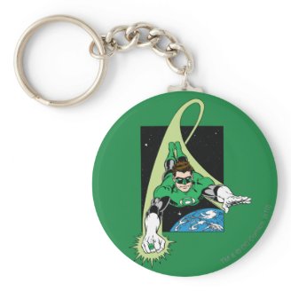 Green Lantern and Earth Keychain