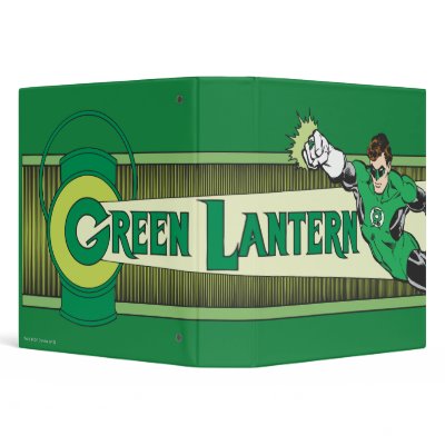 the green lantern logo. Green Lantern and Logo Binder