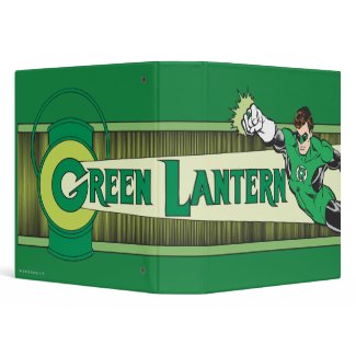 Green Lantern and Logo binder