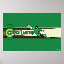 Green Lantern and Logo Poster