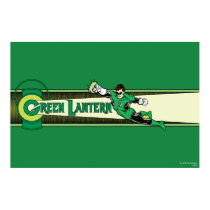 Green Lantern and Logo Poster