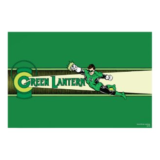 Green Lantern and Logo Poster