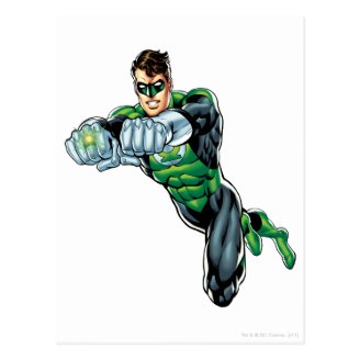Green Lantern - Comic, Both arms forward Post Card
