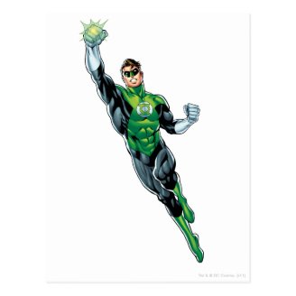 Green Lantern - Comic, Flying Up Post Card