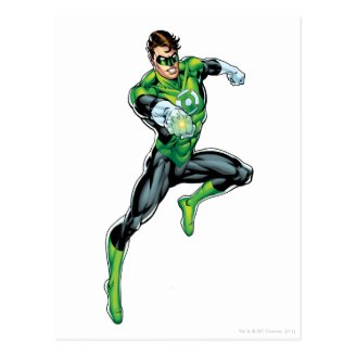 Green Lantern - Comic, Jumping Post Card