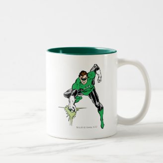 Green Lantern Fight Coffee Mugs