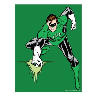 Green Lantern Fight Post Cards