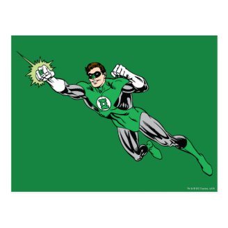 Green Lantern Fly Left 2 Post Cards
