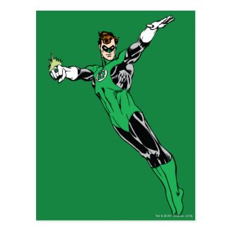 Green Lantern Fly Up Postcard