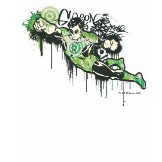 Green Lantern Graffiti Character shirt