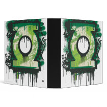 Green Lantern Graffiti Symbol Vinyl Binder