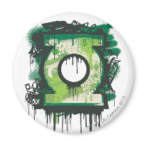 Green Lantern Graffiti Symbol Refrigerator Magnets
