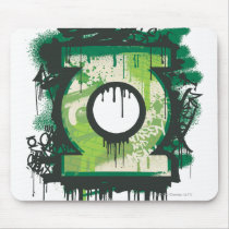 Green Lantern Graffiti Symbol Mousepad