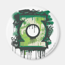 Green Lantern Graffiti Symbol Refrigerator Magnets
