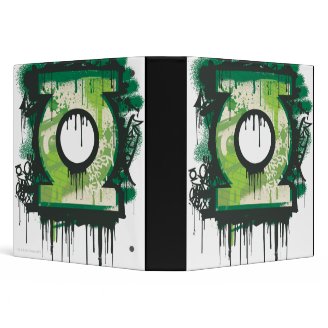 Green Lantern Graffiti Symbol Vinyl Binder
