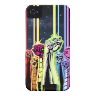 Green Lantern - Hands in Air with Rings Case-Mate iPhone 4 Cases