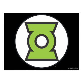 Green Lantern Logo 11 Postcard