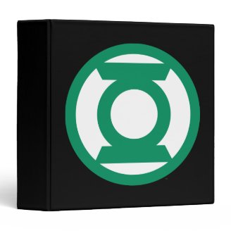 Green Lantern Logo 13 3 Ring Binder