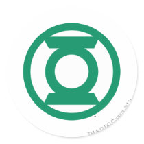 Green Lantern Logo 13 Round Sticker