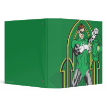 Green Lantern on decorative background Binder
