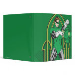 Green Lantern on decorative background Vinyl Binders