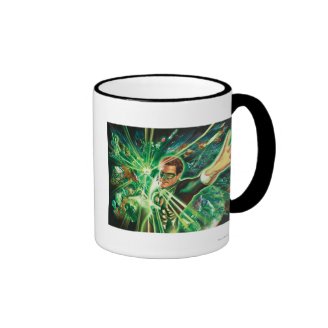 Green Lantern Painting Coffee Mug