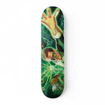 Green Lantern Painting Skate Deck