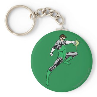Green Lantern Pointing Ring Key Chain