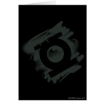 Green Lantern Spray Symbol Greeting Cards
