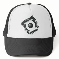 Green Lantern Spray Symbol Trucker Hats