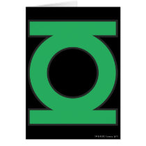 Green Lantern Symbol Greeting Cards