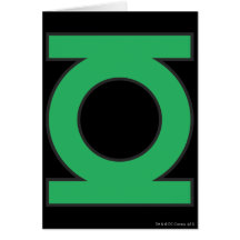 Green Lantern Symbol Greeting Cards