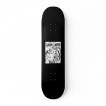 Green Lantern vs The Wizard of Odds, Black and Whi Skate Board Deck