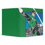 Green Lantern with City Background 3 Ring Binders