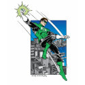 Green Lantern with City Background shirt